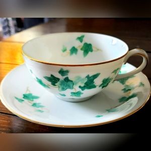 Mid-century Sango Caprice cup and saucer set for 6